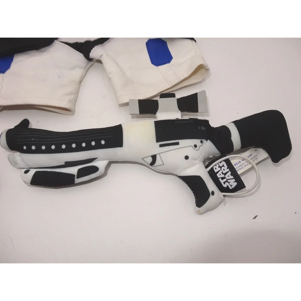 Build-A-Bear Workshop Star Wars Stormtrooper Jumpsuit Costume Gun and Pjs 16in